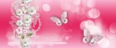 Butterfly dance on the music - HD pink wallpaper