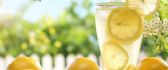 Fresh lemon juice in a hot summer day - Drink more