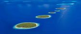 Small islands in the middle of the ocean  -HD wallpaper