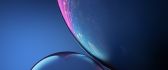 Double Blue Bubble iPhone new IOS 12 macro wallpaper