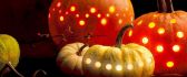 Linght inside Halloween pumpkins - HD wallpaper scary