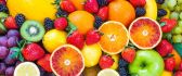 Delicious fruits on background - Vitamin part of life