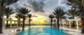 Summer holiday time - Pool and palm HD wallpaper