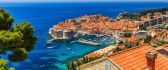Summer holiday in Croatia - wonderful blue sea water color